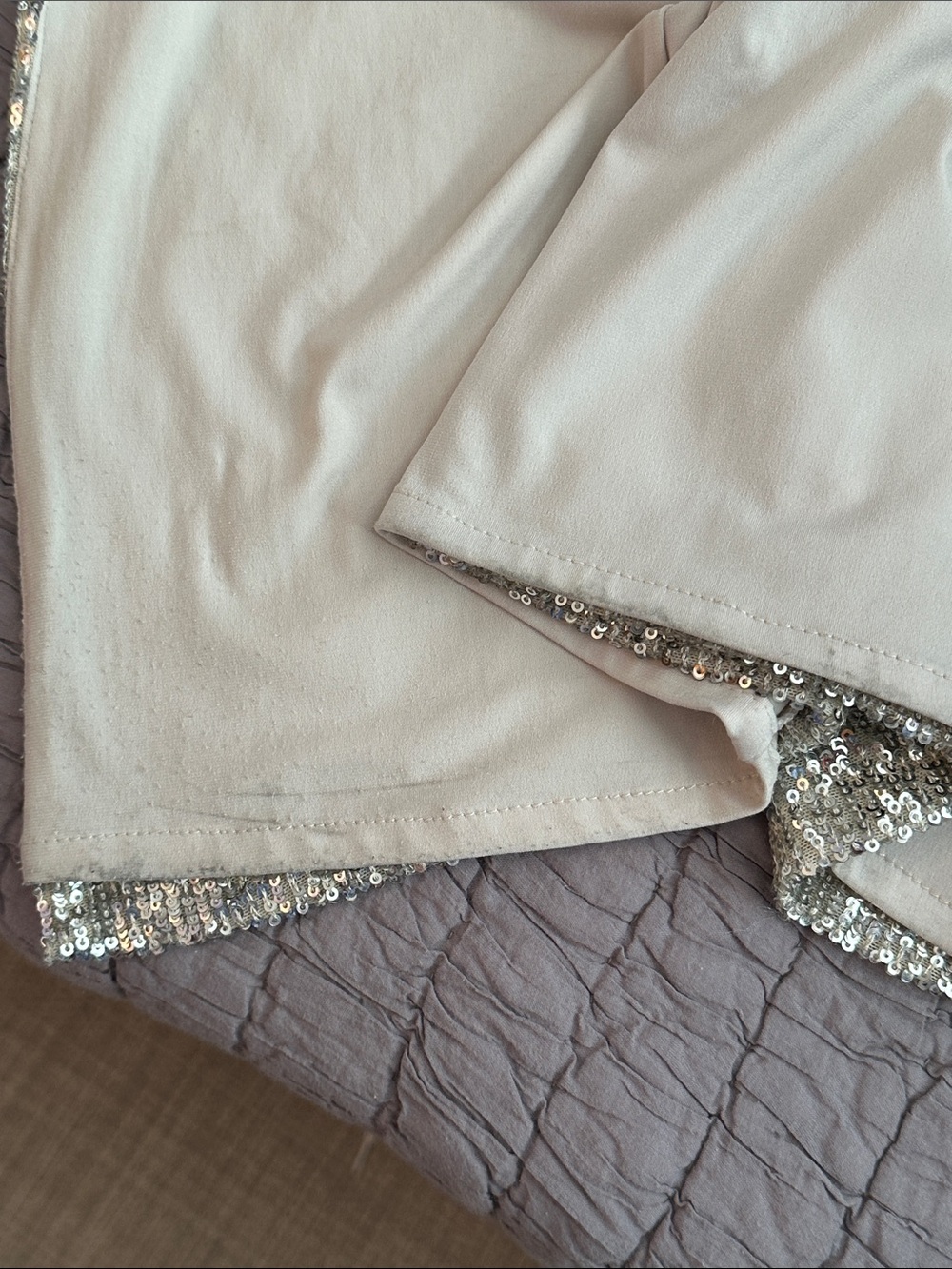 Nookie Lovers Nothings Sequin Spaghetti-Strap Evening Gown in Silver size small. - Picture 14 of 16